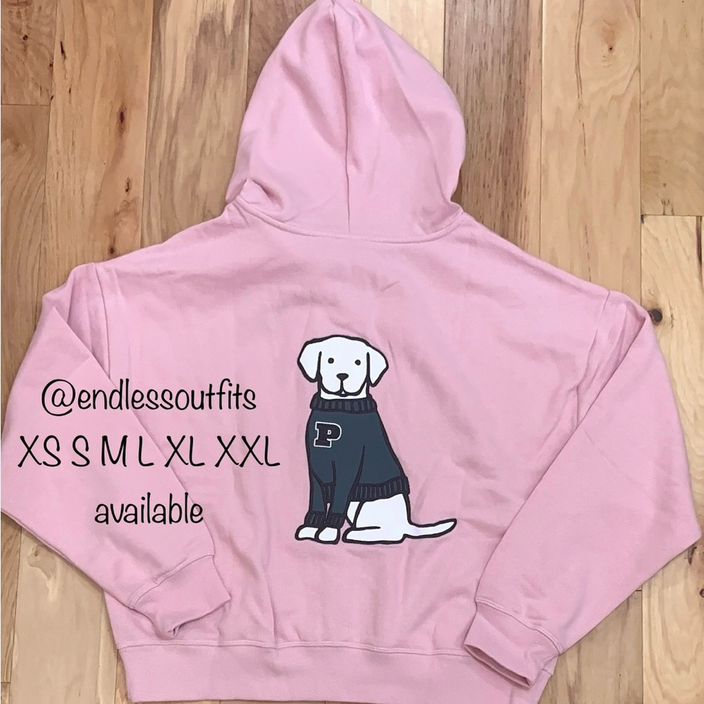 VS PINK CHALK ROSE SWEATSHIRT LIMITED EDITION CAMPUS COLLECTION NEW RELEASE
